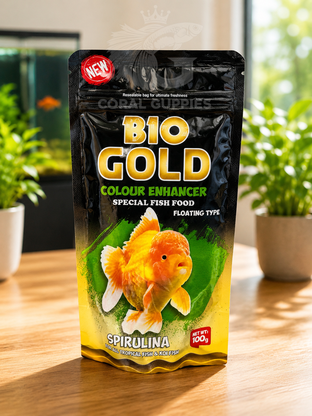 Buy Bio Gold Fish Food 100 gm Online India - Coral Guppies Shop