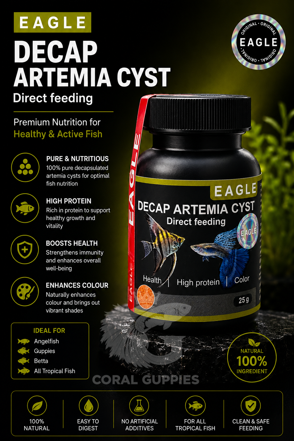 Eagle Decap Artemia Cyst 25gm