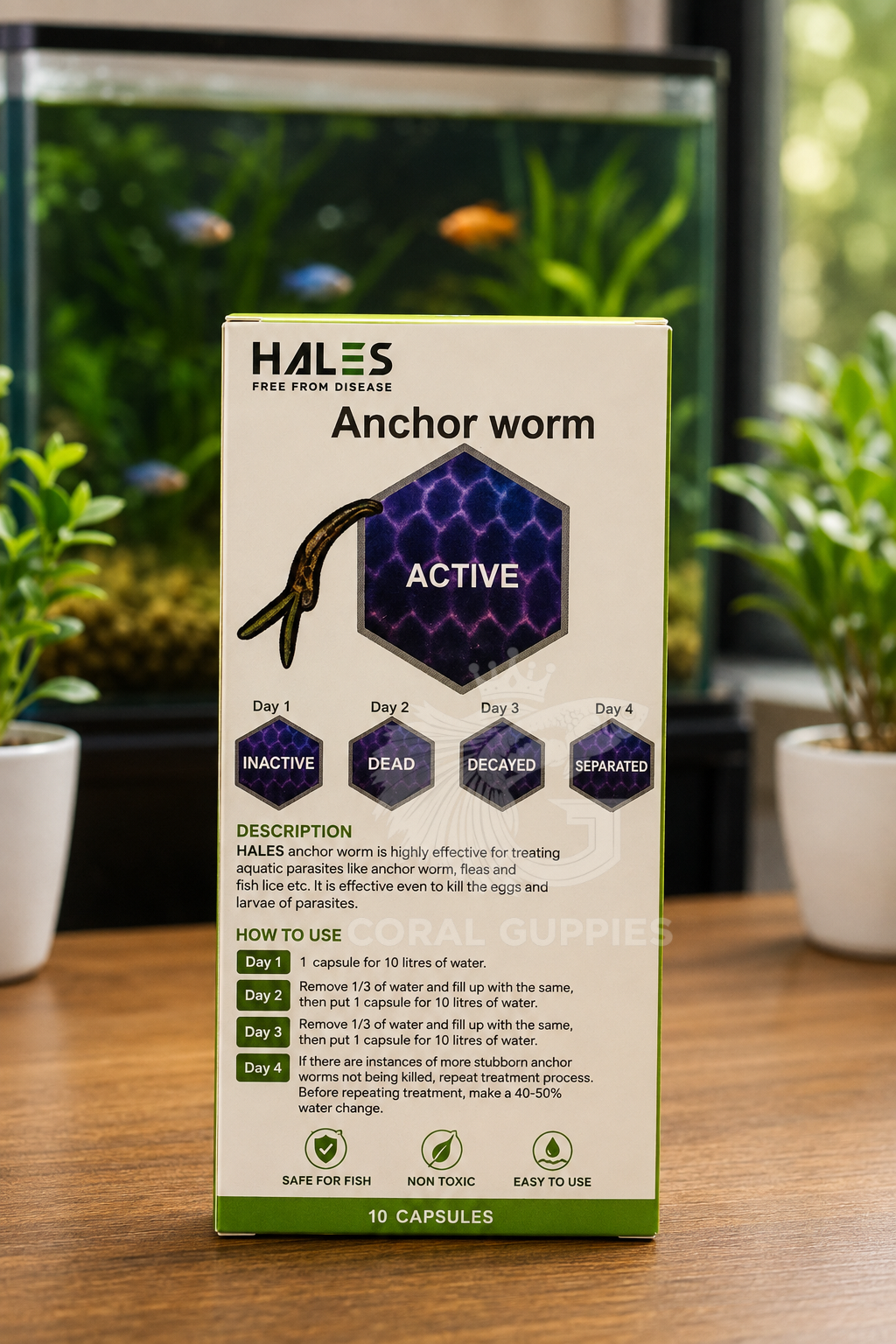 Buy Hales Anchor Worm Fish Medicine Online India - Coral Guppies Shop